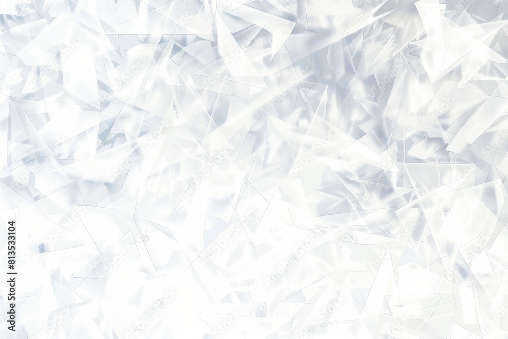 Poster close up of a bunch of white triangles, suitable for graphic design projects