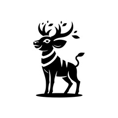 Minimalist Bongo Silhouette- Captured in Vibrant Vector Artistry- Illustration of Bongo- Vector Of Bongo.