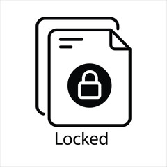 Locked  Vector icon