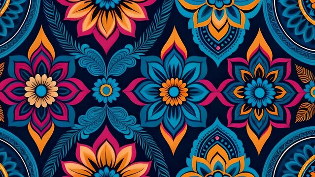 bohemian patterns vector illustration background. illustration animation. 