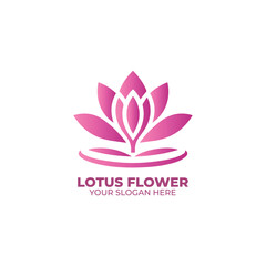 The Lotus Flower Logo Design