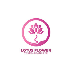 The Lotus Flower Logo Design