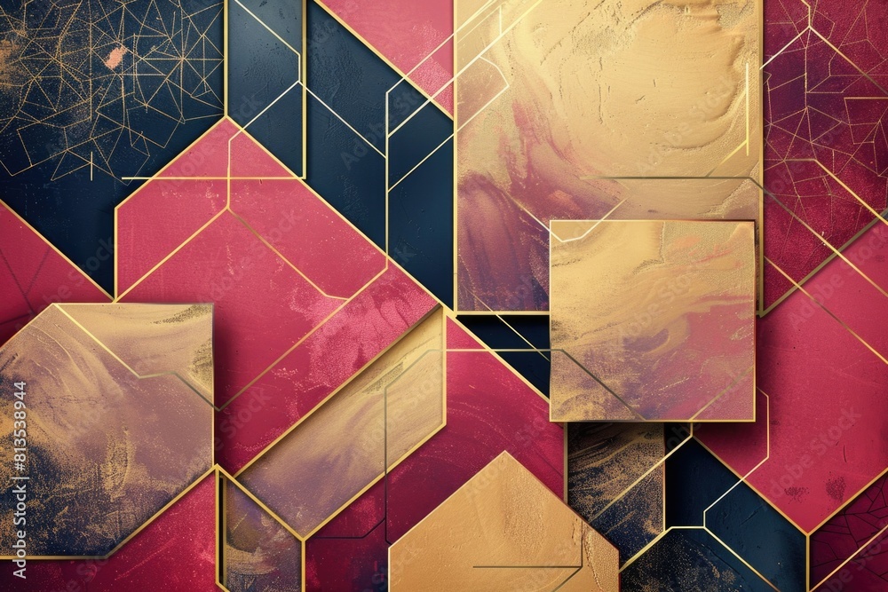 Poster A wall covered in various colored tiles, perfect for adding a pop of color to any design project