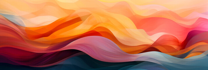 Vibrant Abstract Waves: Artistic Color Flow with Organic Touch, Symbolizes Diversity and History