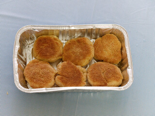 potato balls pan in a kitchen