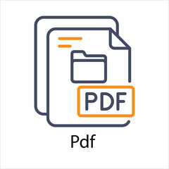 Pdf  Vector icon