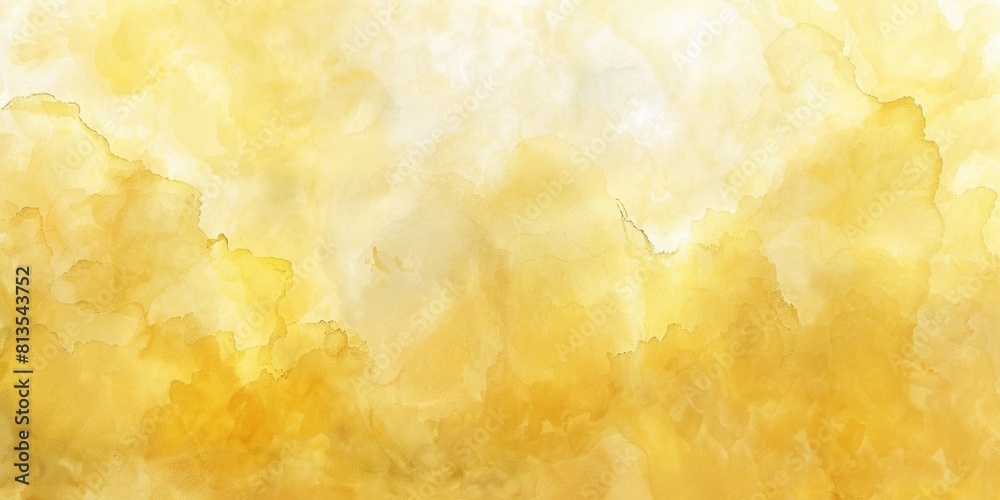 Poster a vibrant watercolor painting with yellow and white tones. perfect for adding a pop of color to any 