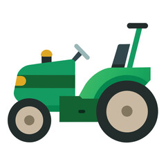 Lawn tractor black icon isolated on white background