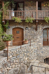 Picturesque stone house. Beget. Girona, Catalonia. Spain