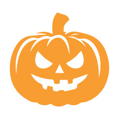 Scary Halloween pumpkin