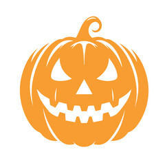 Scary Halloween pumpkin