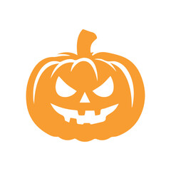 Scary Halloween pumpkin