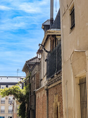 Street view of old village Chalons-en-Champagne in France