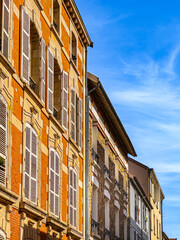 Antique building view in Chalons-en-Champagne in France