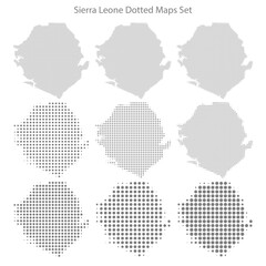 Sierra Leone dotted map
