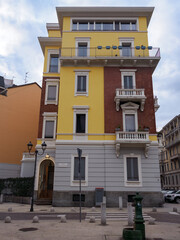 Milan, Italy: old house along via Abbondio Sangiorgio
