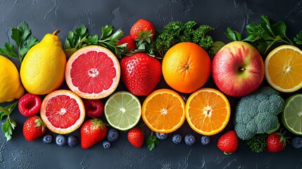Vitamin C Include citrus fruits, bell peppers, strawberries, and broccoli for immune AI generated