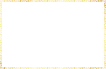 Decorative Chinese gold pattern frames, traditional Chinese, Chinese symbols for Chinese New Year or other festivals.