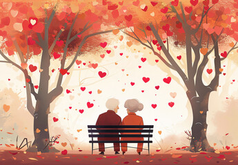 Joyful Moments Captured. A Vibrant Vector Illustration of Grandparents Day Celebration