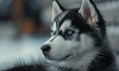 Obraz premium husky puppy