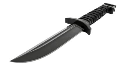 combat knife isolated on transparent background 