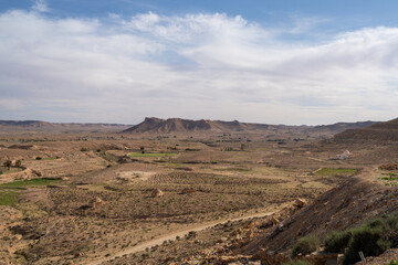 An ancient ksar - Berber village - in southern Tunisia