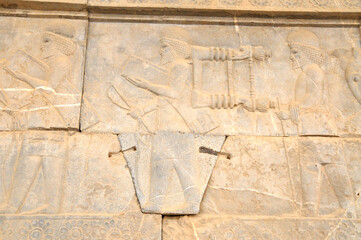 Bas reliefs that depict delegations from across the Persian empire bringing tribute to the...