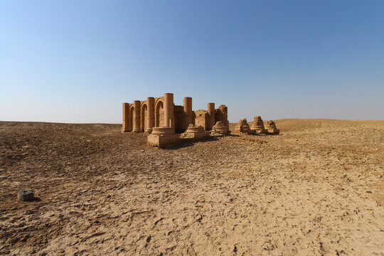 Scenic view of Minaret mosque in Samarra in Iraq