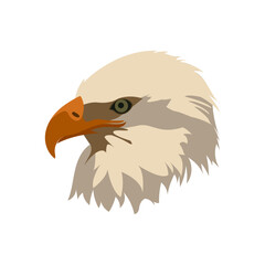 Vector hand drawn egal head illustration