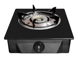 Black gas stove