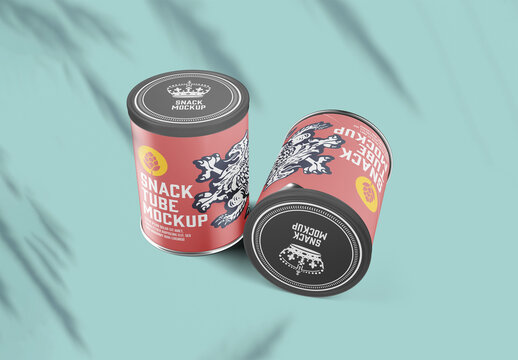 Snack / Chips Tube Mockup
