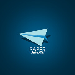 National Paper Airplane Day event banner. A Paper airplane with bold text on a dark blue background to celebrate on May 26th