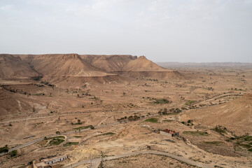 Dahar, southern Tunisia, turns green after the rains