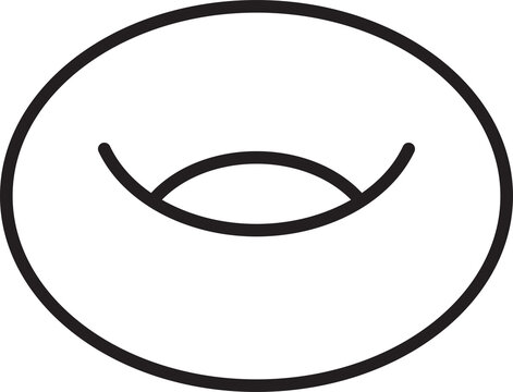 recommend clip art: Glazed Doughnut Line Art