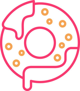 recommend clip art: Glazed Doughnut Line Art