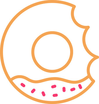 recommend clip art: Glazed Doughnut Line Art