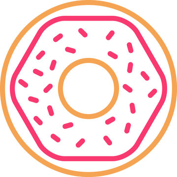 recommend clip art: Glazed Doughnut Line Art