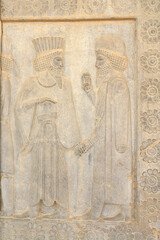 Bas reliefs that depict delegations from across the Persian empire bringing tribute to the...
