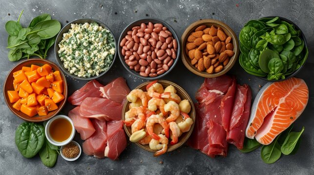 Zinc Opt for foods like lean meats, poultry, seeds, and dairy for immune function AI generated