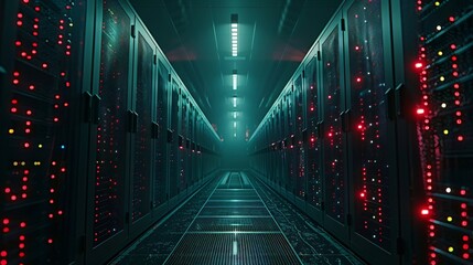 Obraz premium Advanced Data Centers: Powering Robust Network Operations.