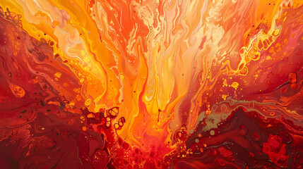 abstract firestorm painting - the fire is coming by person >