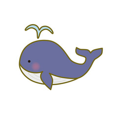 クジラのベクターイラスト