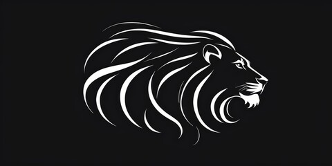 Obraz premium Lion head as a noble logo