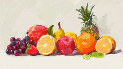 fruits and vegetables illustration 