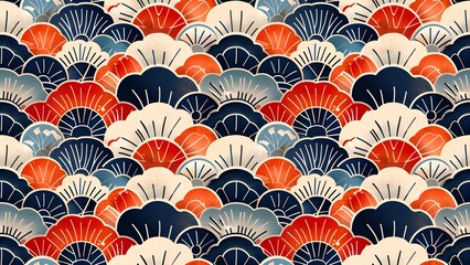 Naklejka premium Japan abstract background traditional