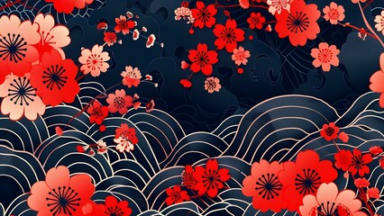 Japan abstract background traditional