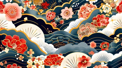 Japan abstract background traditional