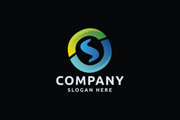 Fototapeta premium Streamek Letter S Logo 