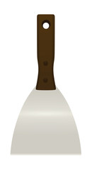 Putty knife spatula. vector illustration