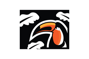 toucan logo design vector © jovi adnan